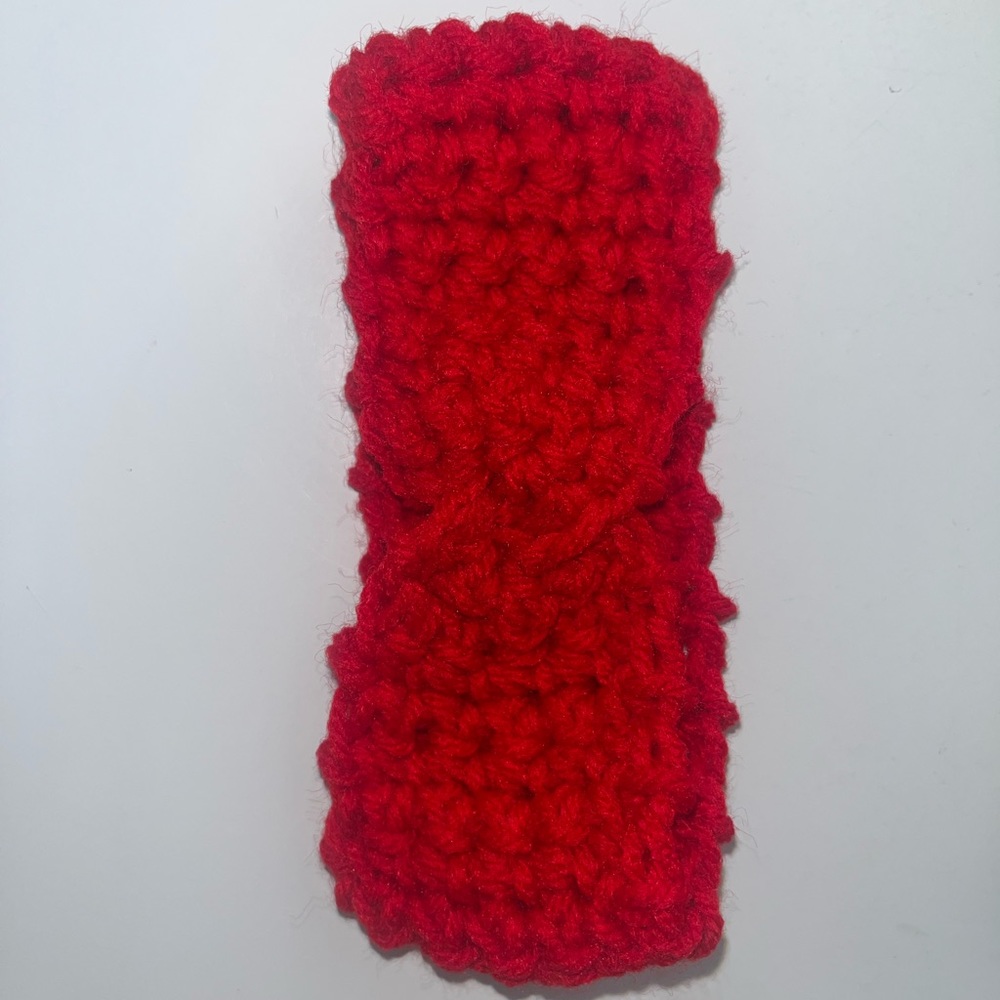 Crochet ear warmers.